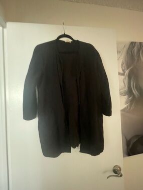Eileen Fisher Black Open jacket in XS P.
